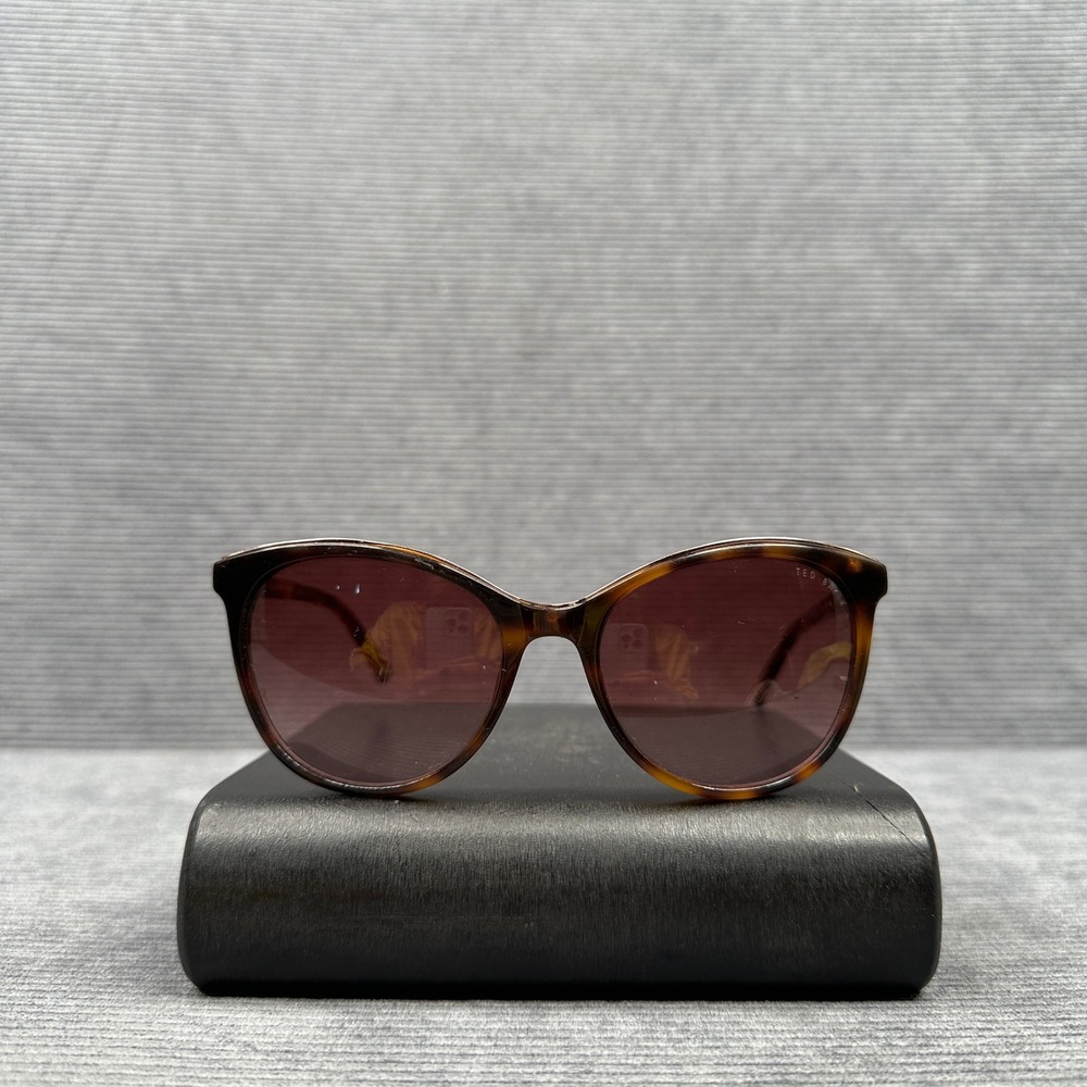 Ted Baker‎ London TBW098 Havana Tortoise Cat Eye Y2K Sunglasses Womens Gradient